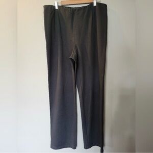 Eileen Fisher Black Casual Pull On Elastic Waist Pants Womens Size: 1X
